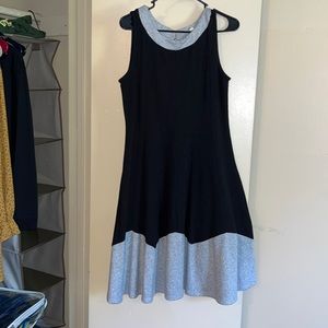 Black/gray sweater dress